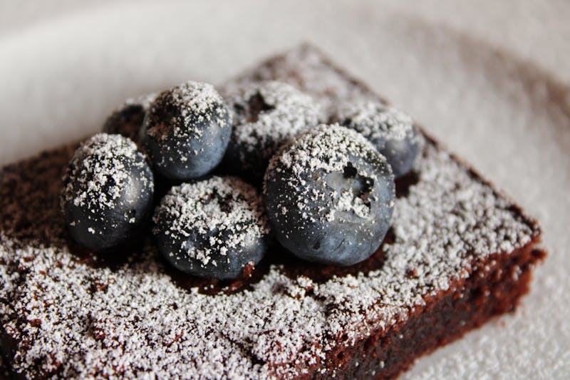 Nutella calzone with powdered sugar