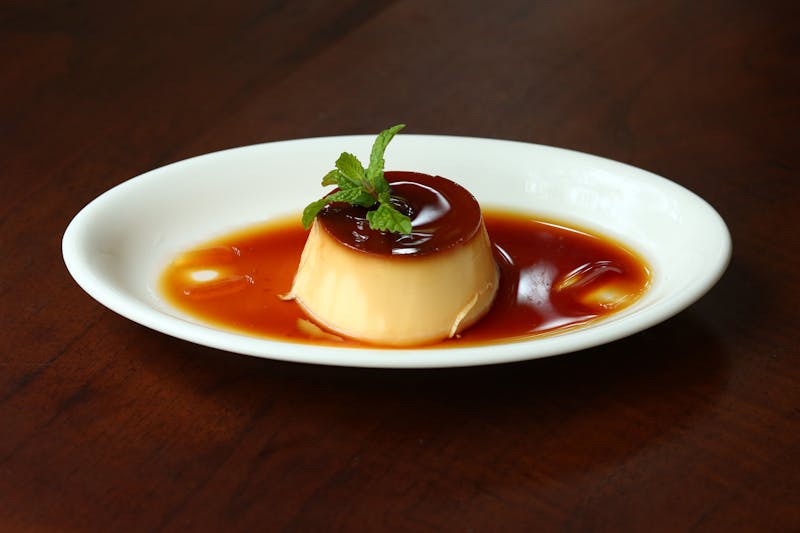 Panna cotta with berry coulis